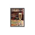 Picture of A Glass of Champagne _GroupedProduct_Rectangle_Portrait_Canvas_Framed_