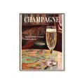 Picture of A Glass of Champagne _GroupedProduct_Rectangle_Portrait_Canvas_Framed_