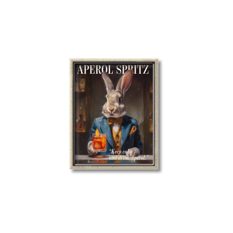 Picture of The Dapper Bunny _GroupedProduct_Rectangle_Portrait_Canvas_Framed_