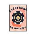 Picture of Everything or Nothing _GroupedProduct_Rectangle_Portrait_Canvas_Framed_