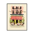 Picture of French Café _GroupedProduct_Rectangle_Portrait_Canvas_Framed_