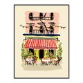 Picture of French Café _GroupedProduct_Rectangle_Portrait_Canvas_Framed_