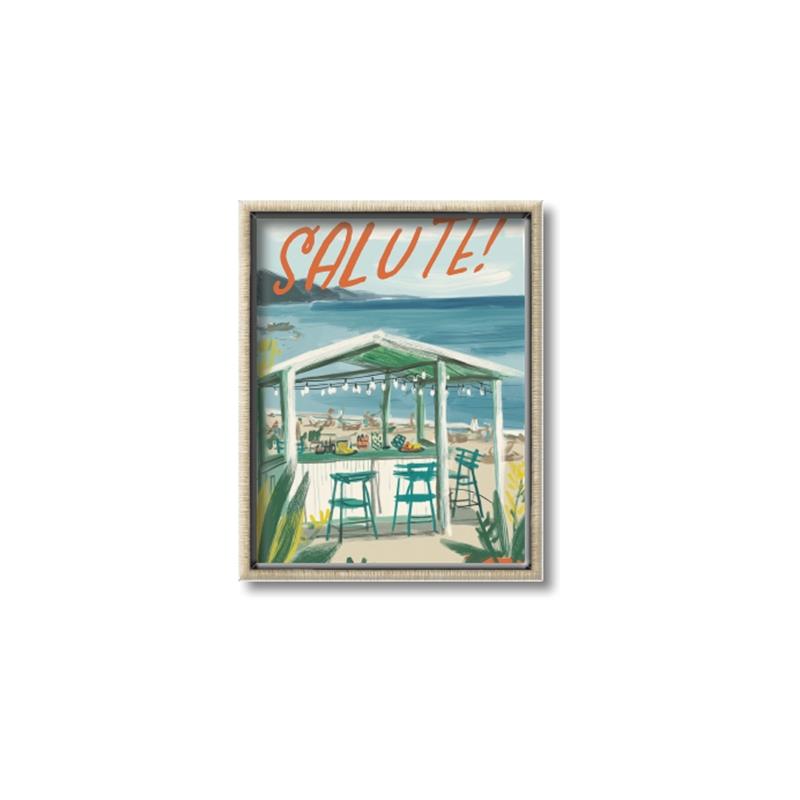 Picture of La Spiaggia Bar _GroupedProduct_Rectangle_Portrait_Canvas_Framed_