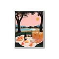 Picture of A Toast to Tranquility _GroupedProduct_Rectangle_Portrait_Canvas_Framed_