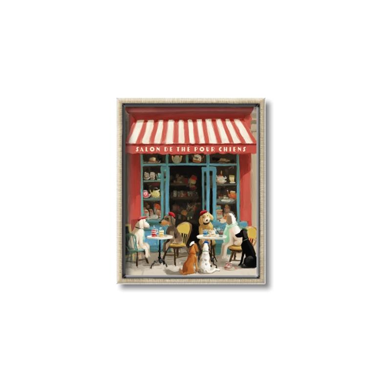 Picture of Paws and Pastries  _GroupedProduct_Rectangle_Portrait_Canvas_Framed_