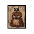 Picture of The Renaissance Black Bear _GroupedProduct_Rectangle_Portrait_Framed_Matted_