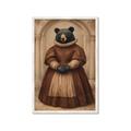 Picture of The Renaissance Black Bear _GroupedProduct_Rectangle_Portrait_Framed_Matted_
