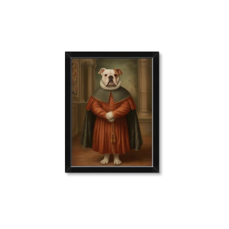 Picture of Echoes of a Canine Court I _GroupedProduct_Rectangle_Portrait_Framed_Matted_