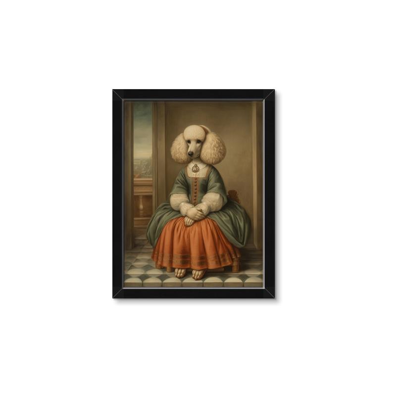 Picture of Echoes of a Canine Court IIII _GroupedProduct_Rectangle_Portrait_Framed_Matted_