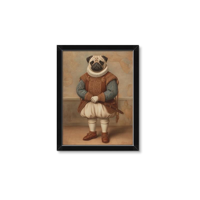 Picture of Echoes of a Canine Court V _GroupedProduct_Rectangle_Portrait_Framed_Matted_