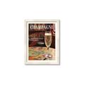 Picture of A Glass of Champagne _GroupedProduct_Rectangle_Portrait_Framed_Matted_