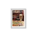 Picture of A Glass of Champagne _GroupedProduct_Rectangle_Portrait_Framed_Matted_