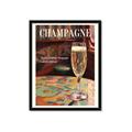 Picture of A Glass of Champagne _GroupedProduct_Rectangle_Portrait_Framed_Matted_