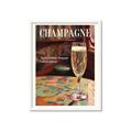 Picture of A Glass of Champagne _GroupedProduct_Rectangle_Portrait_Framed_Matted_