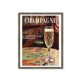 Picture of A Glass of Champagne _GroupedProduct_Rectangle_Portrait_Framed_Matted_