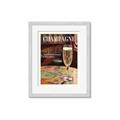 Picture of A Glass of Champagne _GroupedProduct_Rectangle_Portrait_Framed_Matted_