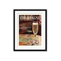 Picture of A Glass of Champagne _GroupedProduct_Rectangle_Portrait_Framed_Matted_