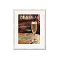 Picture of A Glass of Champagne _GroupedProduct_Rectangle_Portrait_Framed_Matted_