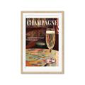 Picture of A Glass of Champagne _GroupedProduct_Rectangle_Portrait_Framed_Matted_