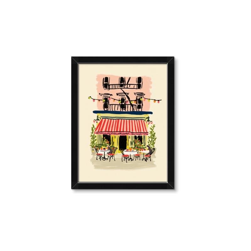 Picture of French Café _GroupedProduct_Rectangle_Portrait_Framed_Matted_