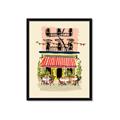 Picture of French Café _GroupedProduct_Rectangle_Portrait_Framed_Matted_