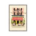 Picture of French Café _GroupedProduct_Rectangle_Portrait_Framed_Matted_