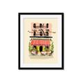 Picture of French Café _GroupedProduct_Rectangle_Portrait_Framed_Matted_
