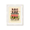 Picture of French Café _GroupedProduct_Rectangle_Portrait_Framed_Matted_