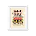Picture of French Café _GroupedProduct_Rectangle_Portrait_Framed_Matted_