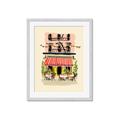 Picture of French Café _GroupedProduct_Rectangle_Portrait_Framed_Matted_