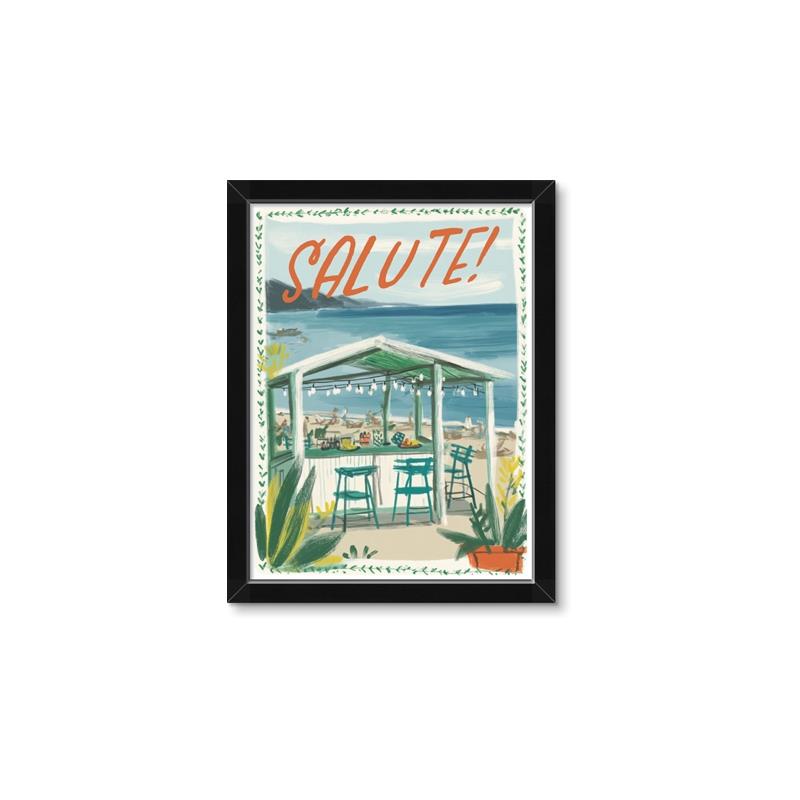 Picture of La Spiaggia Bar _GroupedProduct_Rectangle_Portrait_Framed_Matted_