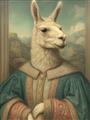 Picture of The Renaissance Llama _GroupedProduct_Rectangle_Portrait_Unframed_Print_Only_