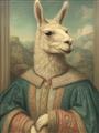 Picture of The Renaissance Llama _GroupedProduct_Rectangle_Portrait_Unframed_Print_Only_