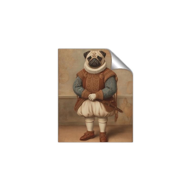 Picture of Echoes of a Canine Court V _GroupedProduct_Rectangle_Portrait_Unframed_Print_Only_