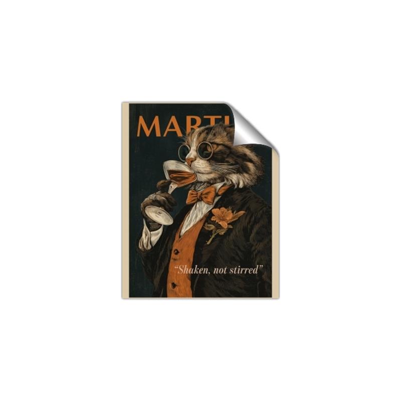 Picture of Nine Lives, One Martini _GroupedProduct_Rectangle_Portrait_Unframed_Print_Only_