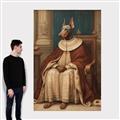 Picture of Echoes of a Canine Court II _GroupedProduct_Rectangle_Portrait_Canvas_