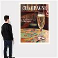 Picture of A Glass of Champagne _GroupedProduct_Rectangle_Portrait_Canvas_