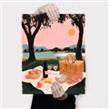 Picture of A Toast to Tranquility _GroupedProduct_Rectangle_Portrait_Canvas_