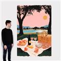 Picture of A Toast to Tranquility _GroupedProduct_Rectangle_Portrait_Canvas_