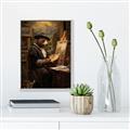 Picture of Grizzly with a Vision _GroupedProduct_Rectangle_Portrait_Canvas_Framed_