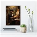 Picture of Grizzly with a Vision _GroupedProduct_Rectangle_Portrait_Canvas_Framed_