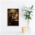 Picture of Grizzly with a Vision _GroupedProduct_Rectangle_Portrait_Canvas_Framed_