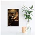 Picture of Grizzly with a Vision _GroupedProduct_Rectangle_Portrait_Canvas_Framed_