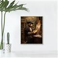 Picture of Grizzly with a Vision _GroupedProduct_Rectangle_Portrait_Canvas_Framed_