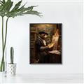 Picture of Grizzly with a Vision _GroupedProduct_Rectangle_Portrait_Canvas_Framed_