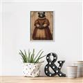 Picture of The Renaissance Black Bear _GroupedProduct_Rectangle_Portrait_Canvas_Framed_