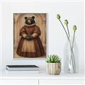 Picture of The Renaissance Black Bear _GroupedProduct_Rectangle_Portrait_Canvas_Framed_