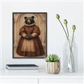 Picture of The Renaissance Black Bear _GroupedProduct_Rectangle_Portrait_Canvas_Framed_