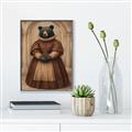 Picture of The Renaissance Black Bear _GroupedProduct_Rectangle_Portrait_Canvas_Framed_