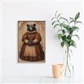 Picture of The Renaissance Black Bear _GroupedProduct_Rectangle_Portrait_Canvas_Framed_